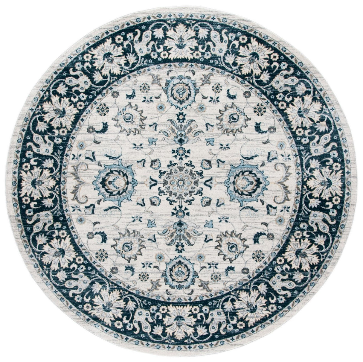 Safavieh Isabella Isa940A Cream/Navy Rug - Safavieh - isa940a - 4r