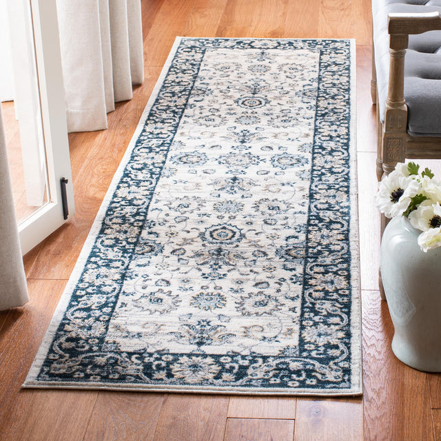 Safavieh Isabella Isa940A Cream/Navy Rug - Safavieh - isa940a - 4sq