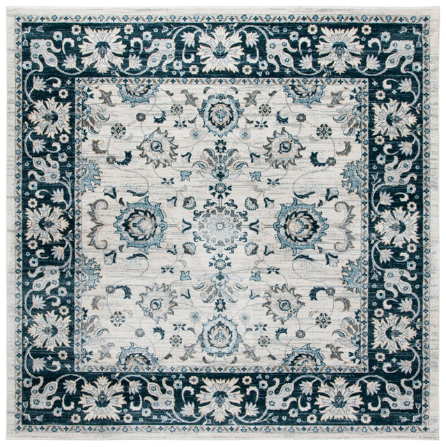 Safavieh Isabella Isa940A Cream/Navy Rug - Safavieh - isa940a - 4sq