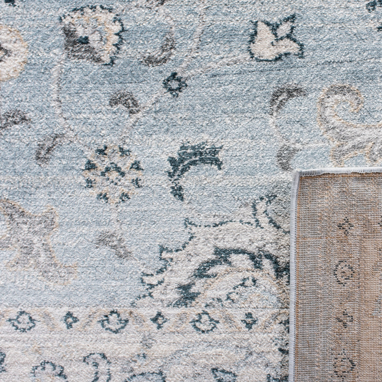 Safavieh Isabella Isa940M Light Blue/Cream Rug - Safavieh - isa940m - 7r