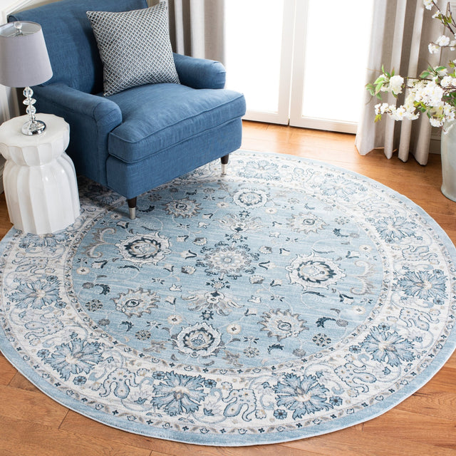 Safavieh Isabella Isa940M Light Blue/Cream Rug - Safavieh - isa940m - 7sq