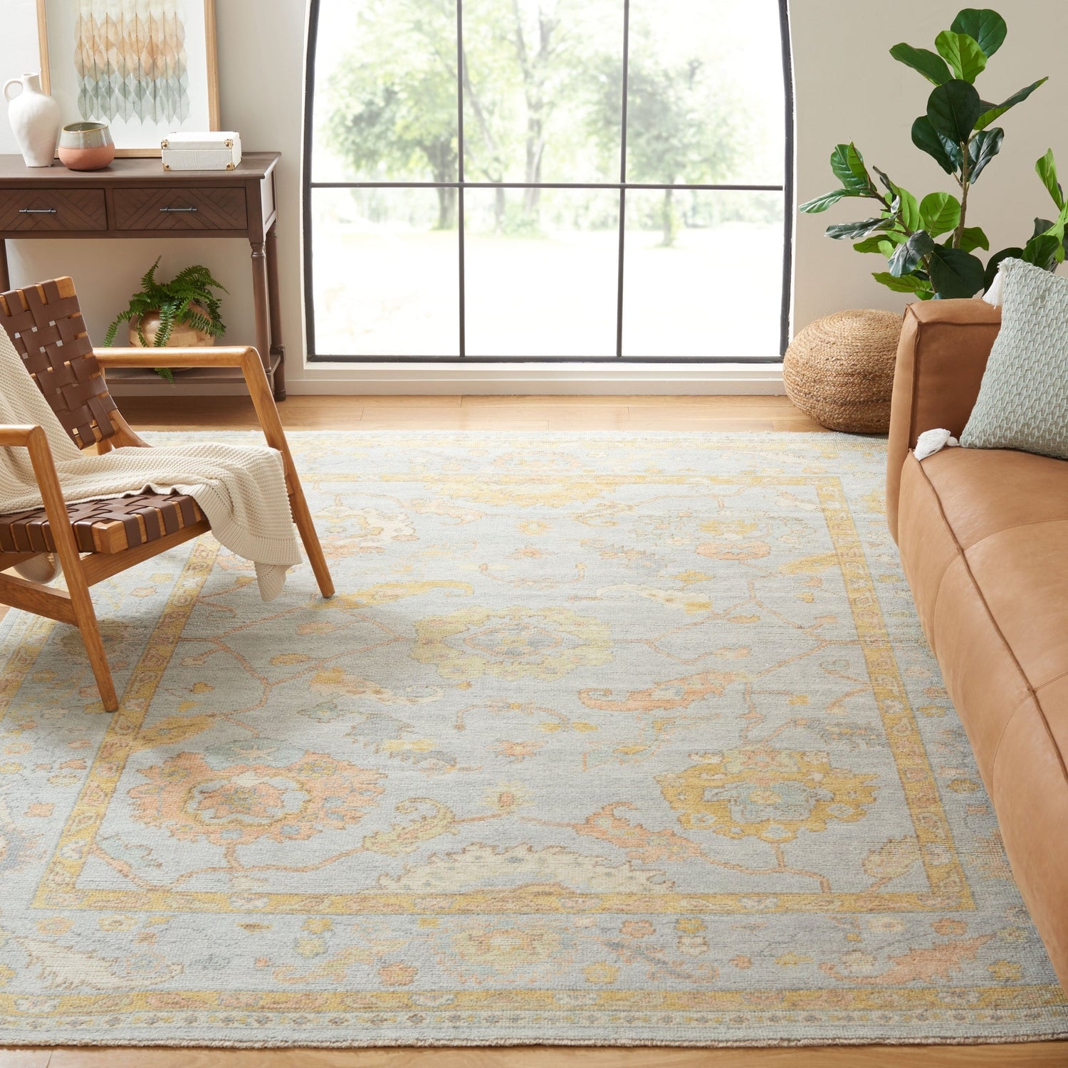 Safavieh Izmir Izm181M Light Blue/Gold Rug - Safavieh - izm181m - 6