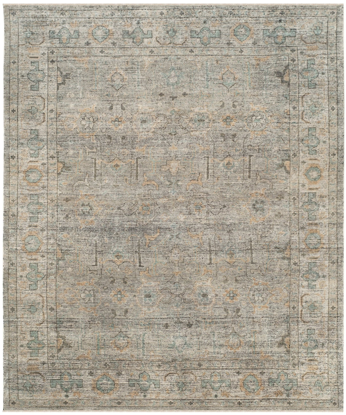 Safavieh Izmir Izm188A Linen/Dusty Teal Rug - Safavieh - izm188a - 4