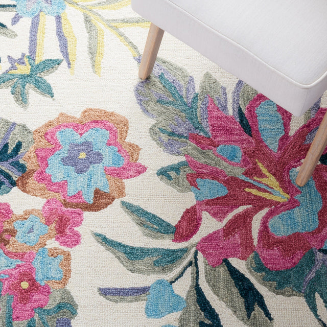 Safavieh Jardin Jar151A Ivory/Pink Rug - Safavieh - jar151a - 6r