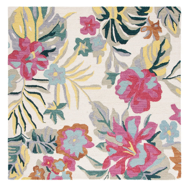 Safavieh Jardin Jar151A Ivory/Pink Rug - Safavieh - jar151a - 6sq