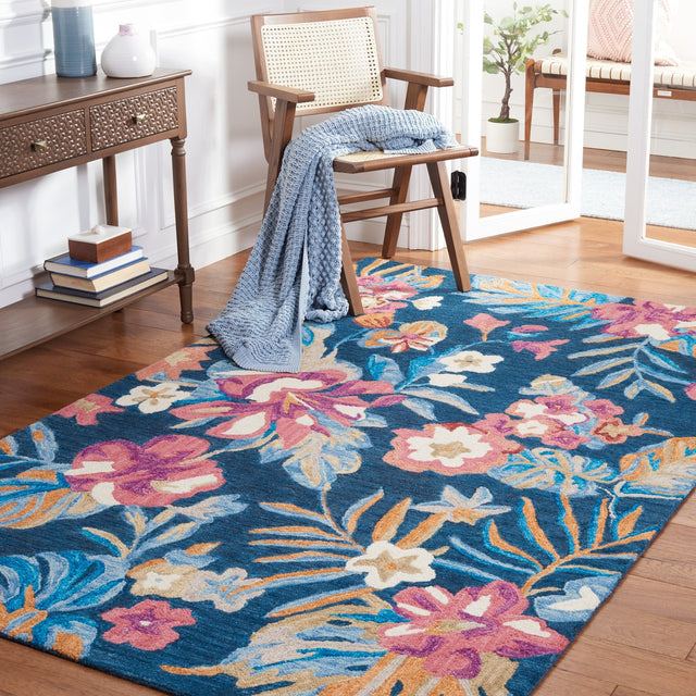 Safavieh Jardin Jar152M Blue/Pink Rug - Safavieh - jar152m - 3