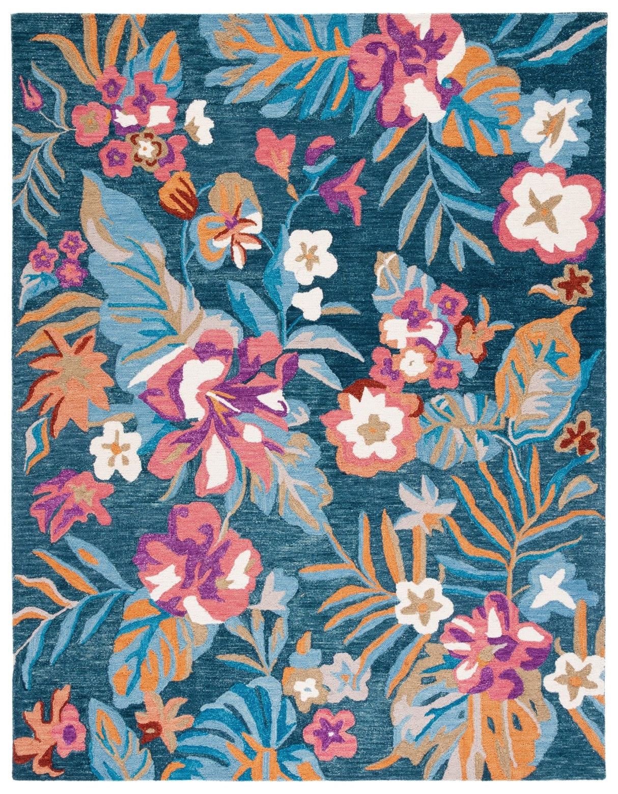 Safavieh Jardin Jar152M Blue/Pink Rug - Safavieh - jar152m - 6r