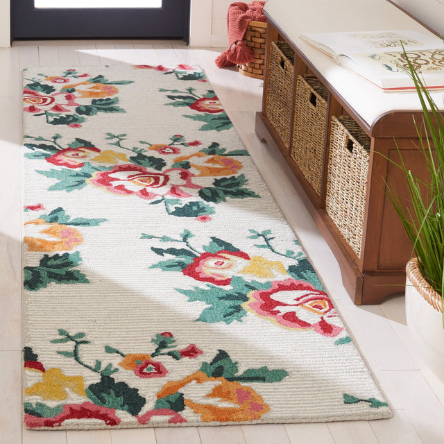 Safavieh Jardin Jar156A Ivory/Red Rug - Safavieh - jar156a - 6r