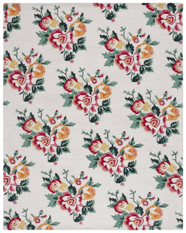 Safavieh Jardin Jar156A Ivory/Red Rug - Safavieh - jar156a - 6r