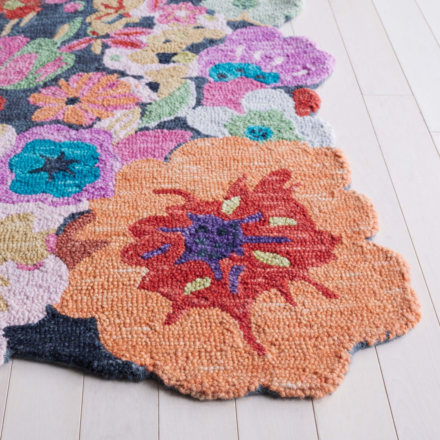 Safavieh Jardin Jar176F Grey/Pink Rug - Safavieh - jar176f - 3