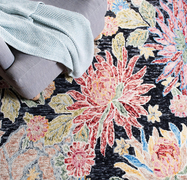 Safavieh Jardin Jar251H Charcoal/Red Rugs - Safavieh - jar251h - 6r