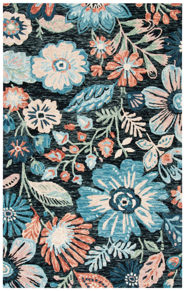 Safavieh Jardin Jar252H Charcoal/Blue Rugs - Safavieh - jar252h - 3