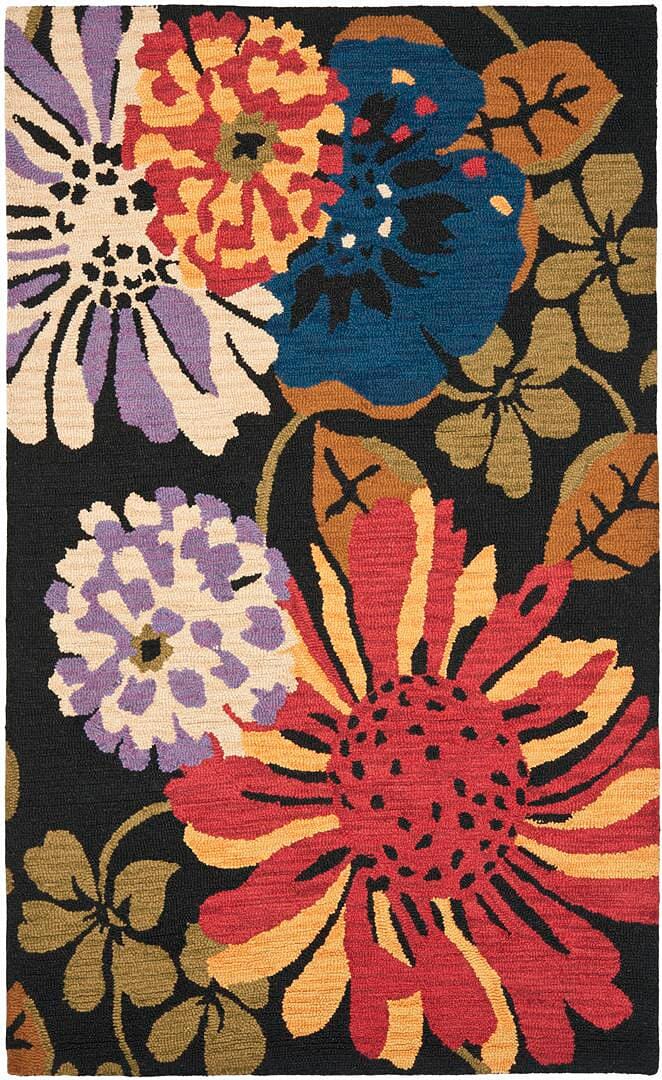 Safavieh Jardin Jar321A Black / Multi Rugs - Safavieh - jar321a - 3