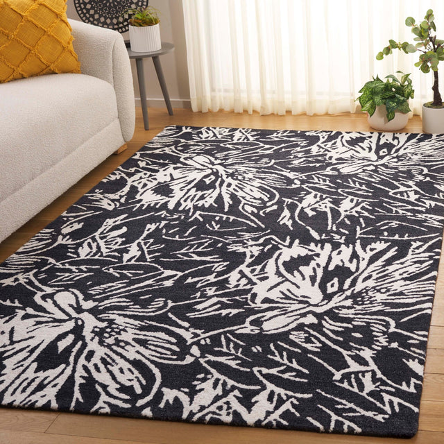Safavieh Jardin Jar329Z Black/Ivory Rug - Safavieh - jar329z - 8