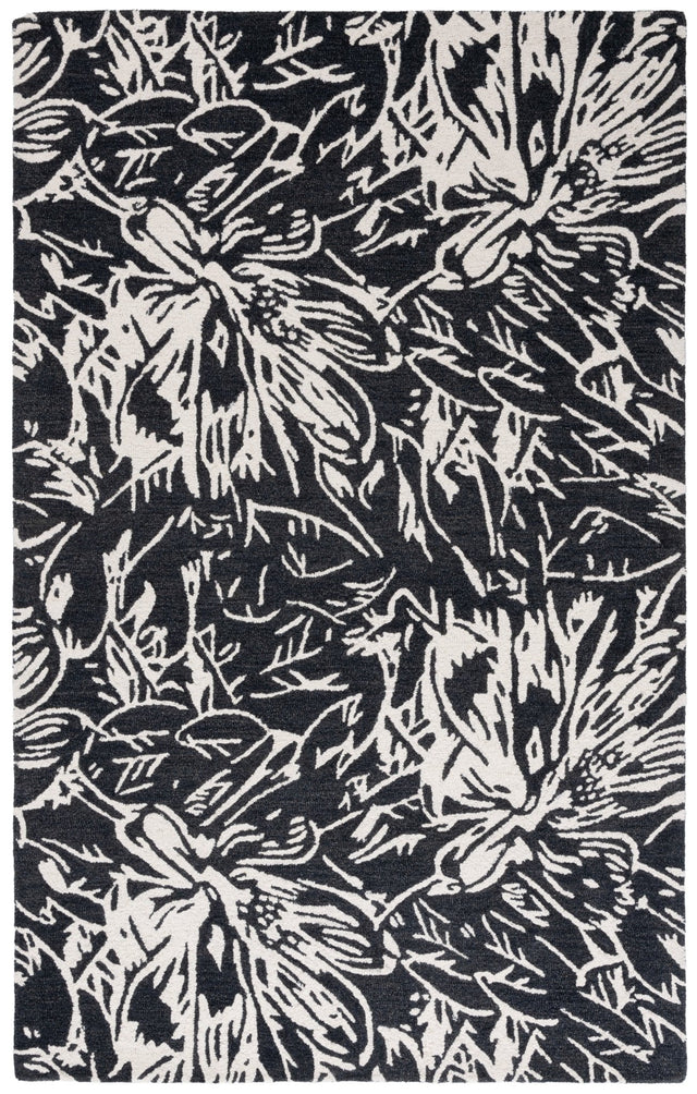 Safavieh Jardin Jar329Z Black/Ivory Rug - Safavieh - jar329z - 8