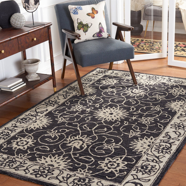 Safavieh Jardin Jar601Z Black/Ivory Rug - Safavieh - jar601z - 3