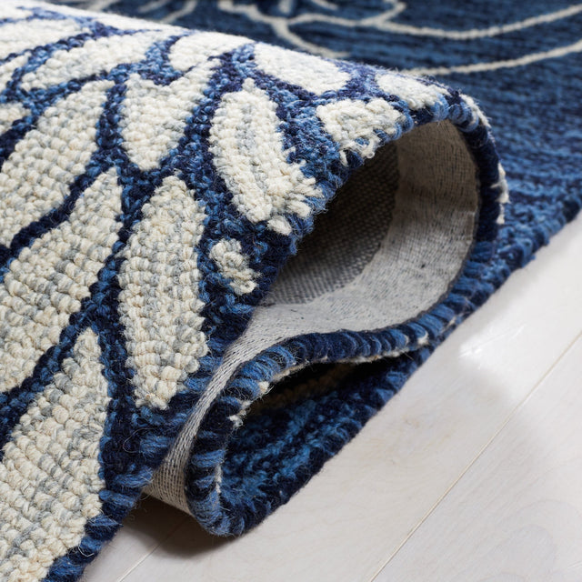 Safavieh Jardin Jar602N Navy/Ivory Rug - Safavieh - jar602n - 3