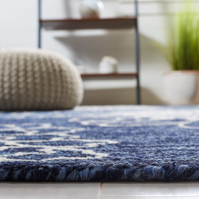 Safavieh Jardin Jar602N Navy/Ivory Rug - Safavieh - jar602n - 3