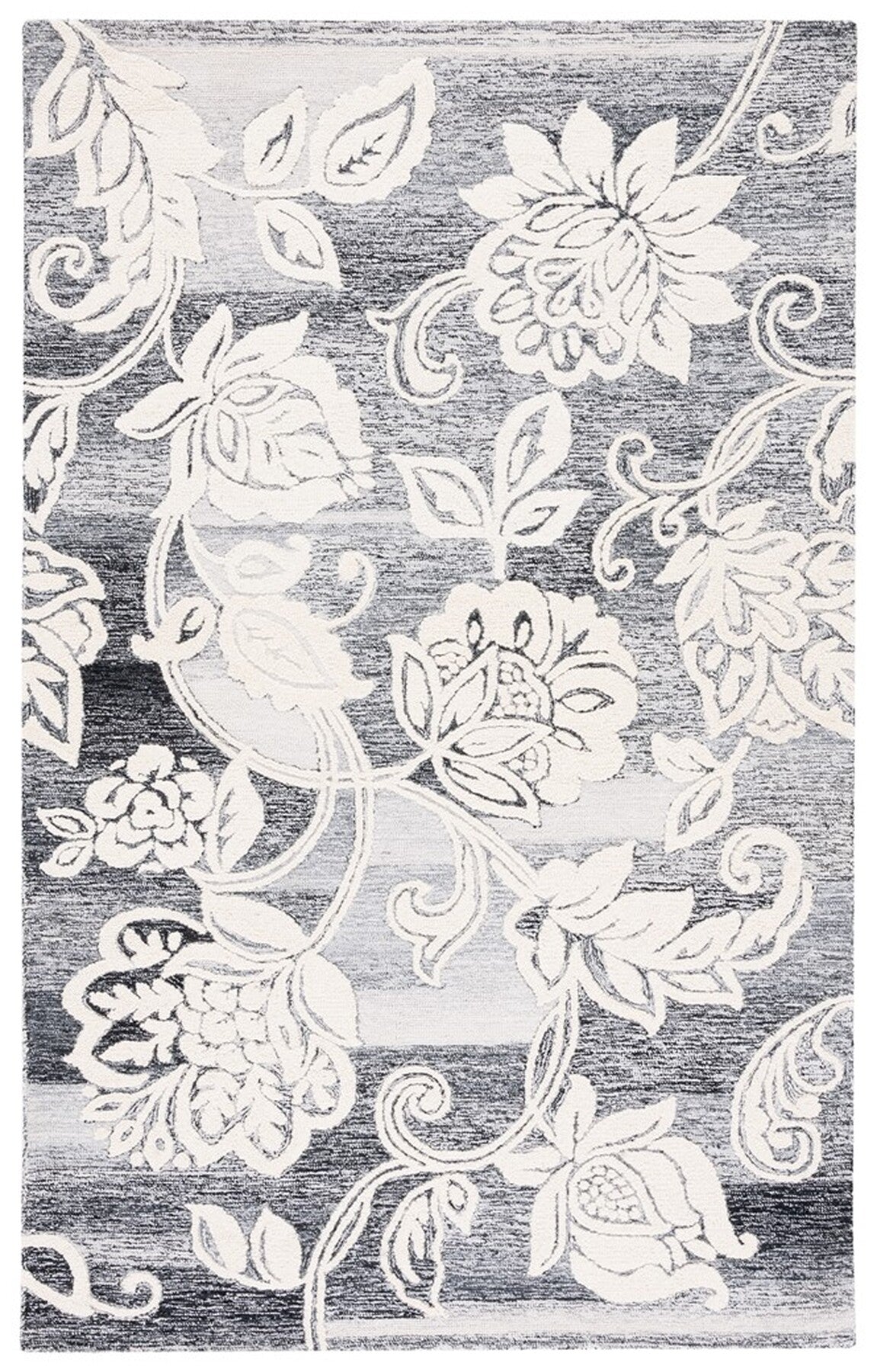 Safavieh Jardin Jar731Z Black/Ivory Rug - Safavieh - jar731z - 4
