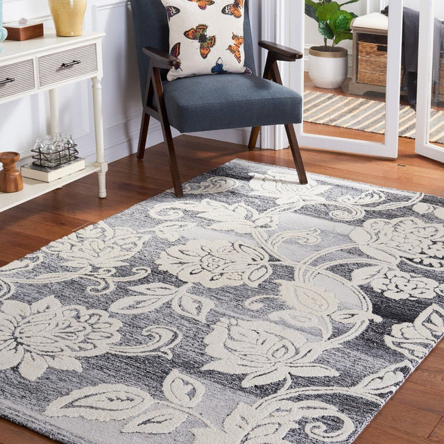 Safavieh Jardin Jar731Z Black/Ivory Rug - Safavieh - jar731z - 4