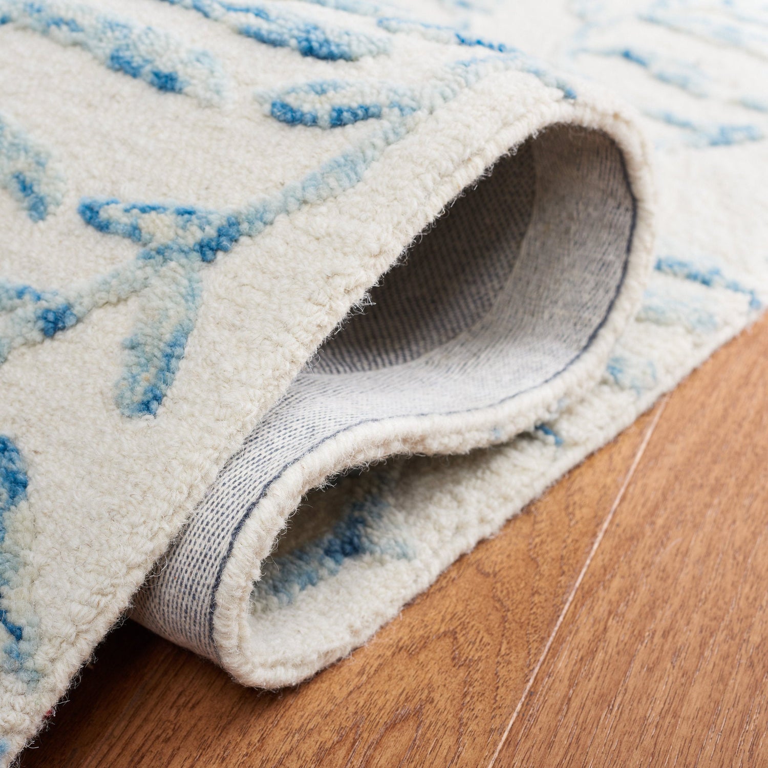 Safavieh Jardin Jar734M Ivory/Blue Rug - Safavieh - jar734m - 3