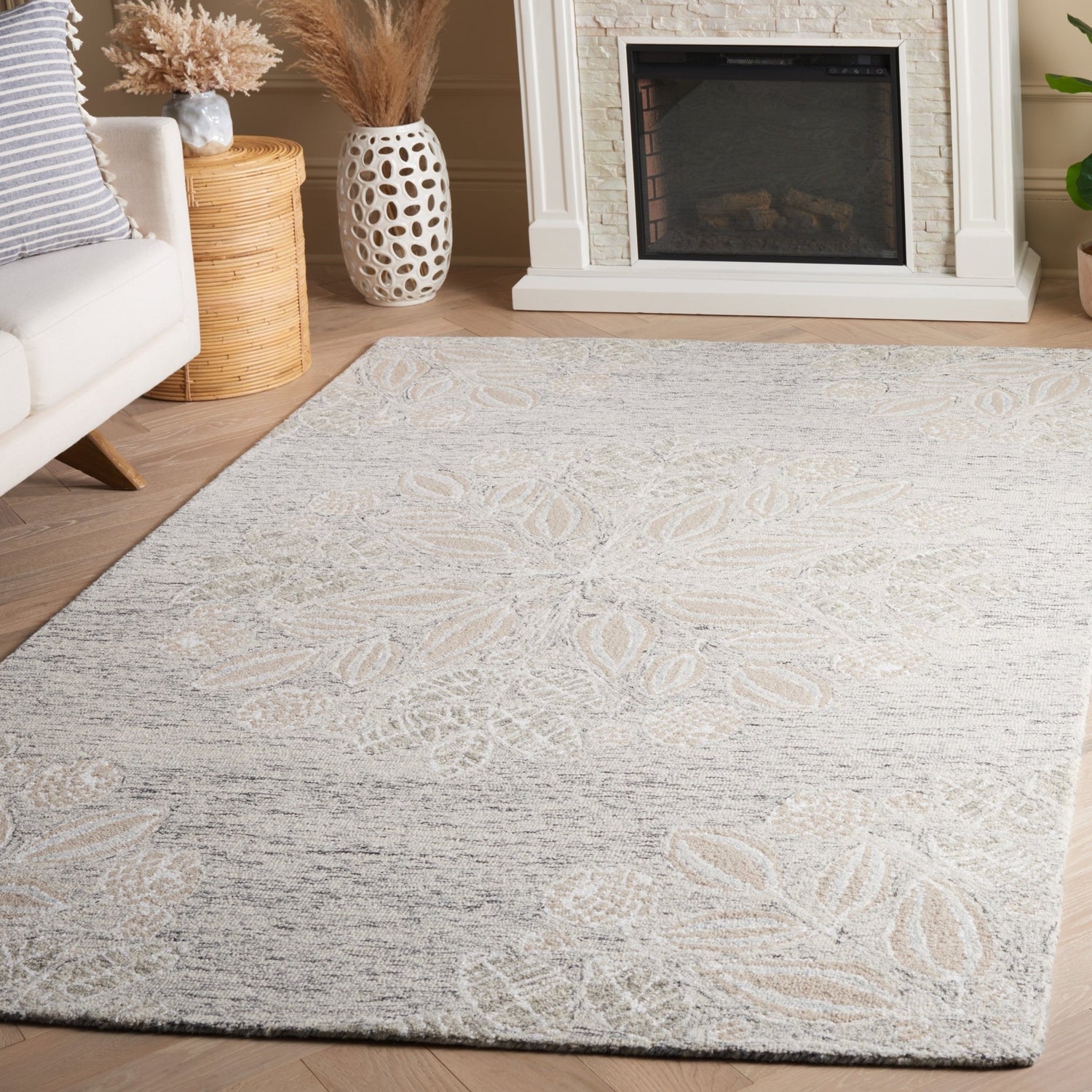 Safavieh Jardin Jar738F Grey/Ivory Rug - Safavieh - jar738f - 3