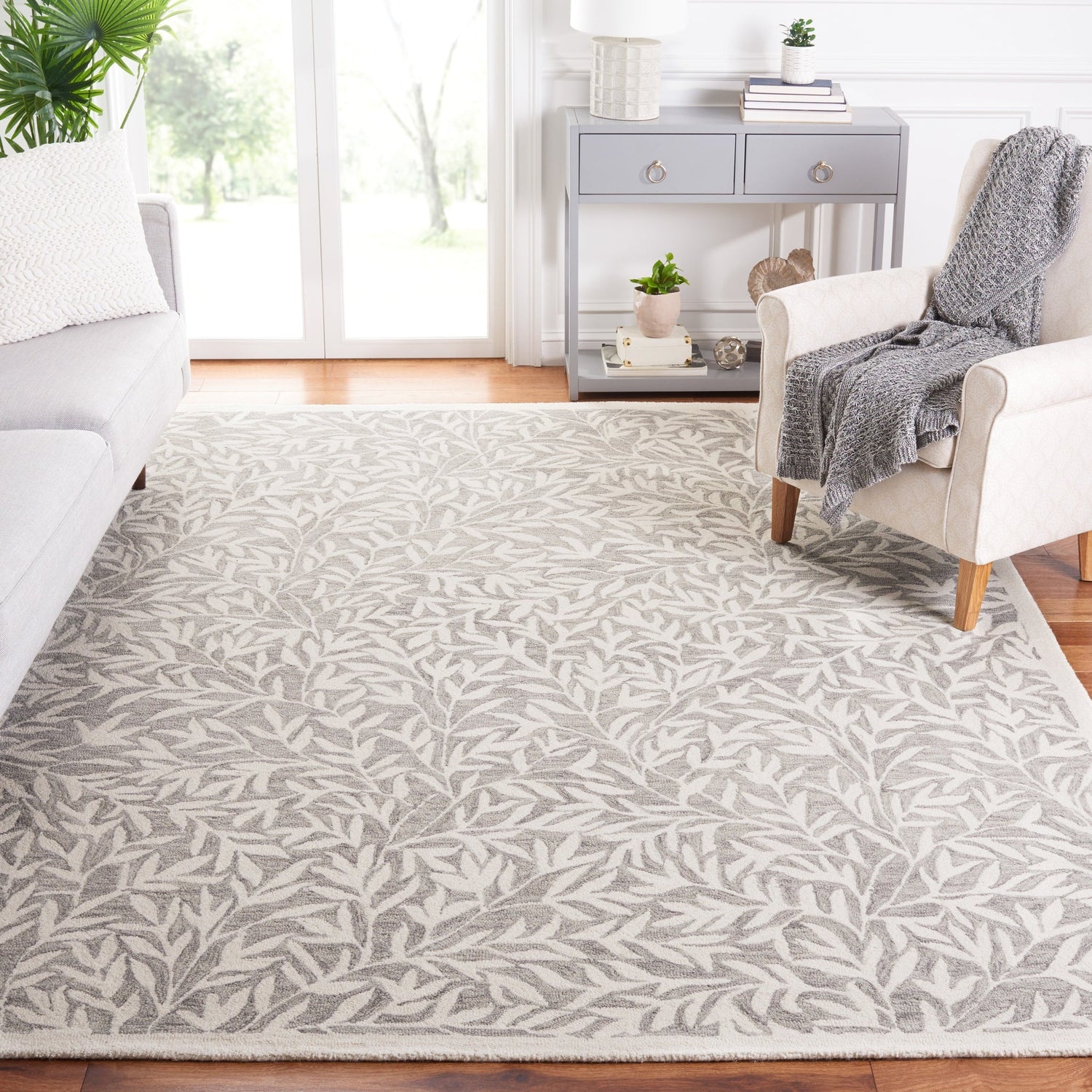 Safavieh Jardin Jar753F Grey/Ivory Rug - Safavieh - jar753f - 6r