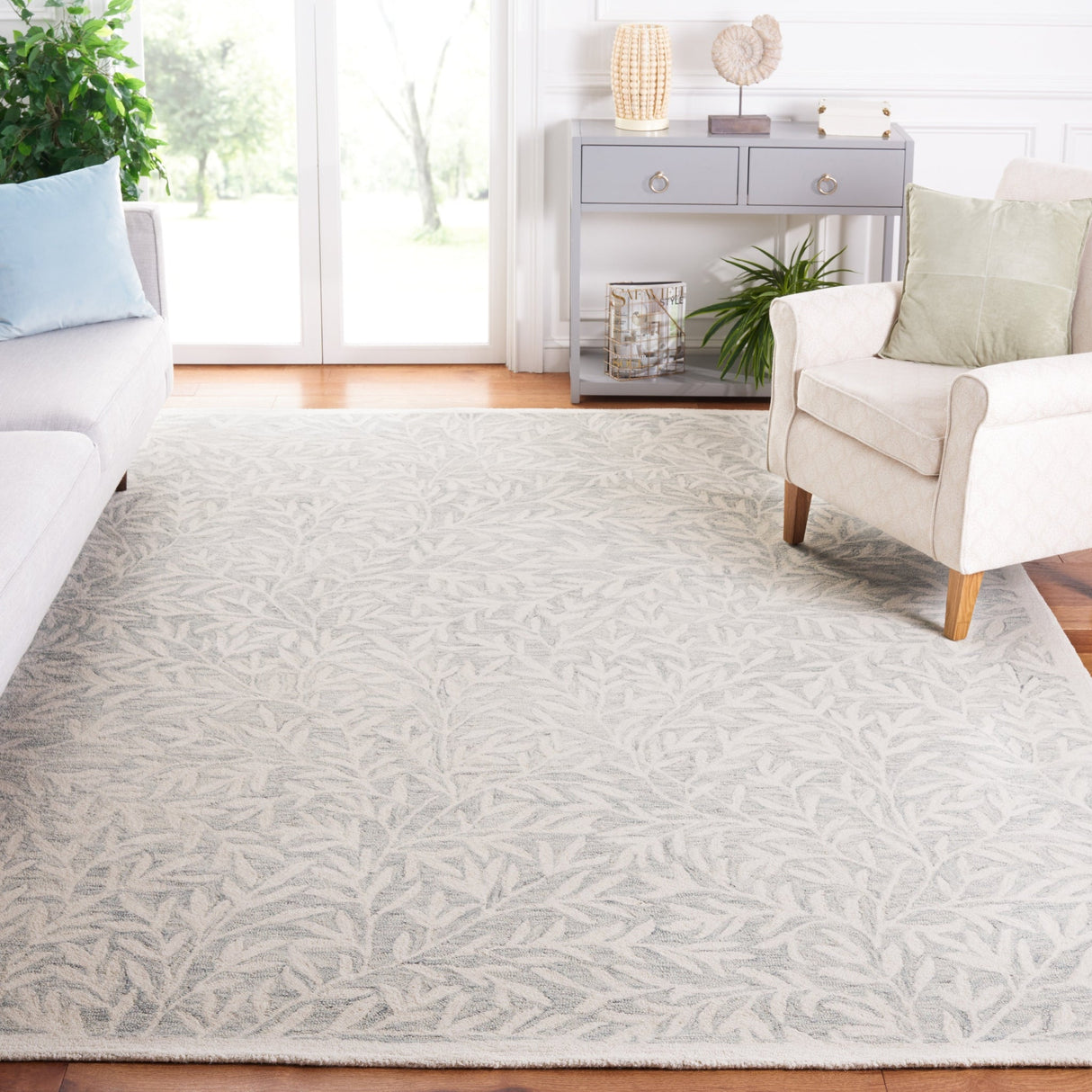 Safavieh Jardin Jar753G Light Grey/Ivory Rug - Safavieh - jar753g - 6r