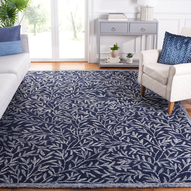 Safavieh Jardin Jar753N Navy/Ivory Rug - Safavieh - jar753n - 28