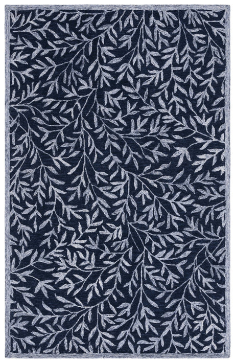 Safavieh Jardin Jar753N Navy/Ivory Rug - Safavieh - jar753n - 3