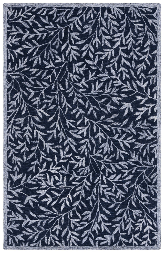 Safavieh Jardin Jar753N Navy/Ivory Rug - Safavieh - jar753n - 3