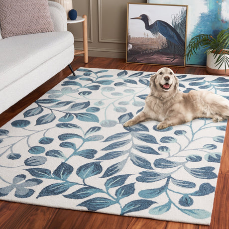 Safavieh Jardin Jar754M Ivory/Blue Rug - Safavieh - jar754m - 28