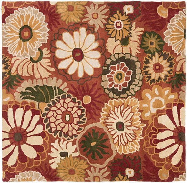 Safavieh Jardin Jar812A Rust / Multi Rugs - Safavieh - jar812a - 6sq