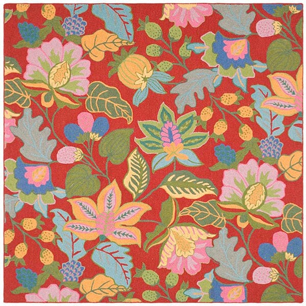 Safavieh Jardin jar951a Red / Multi Rugs - Safavieh - jar951a - 6sq