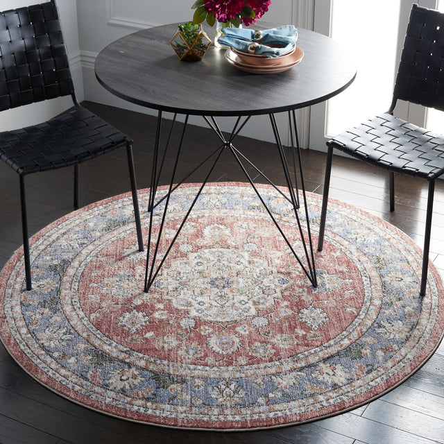 Safavieh Jasmine Jsm317P Rust/Blue Rug - Safavieh - jsm317p - 5r