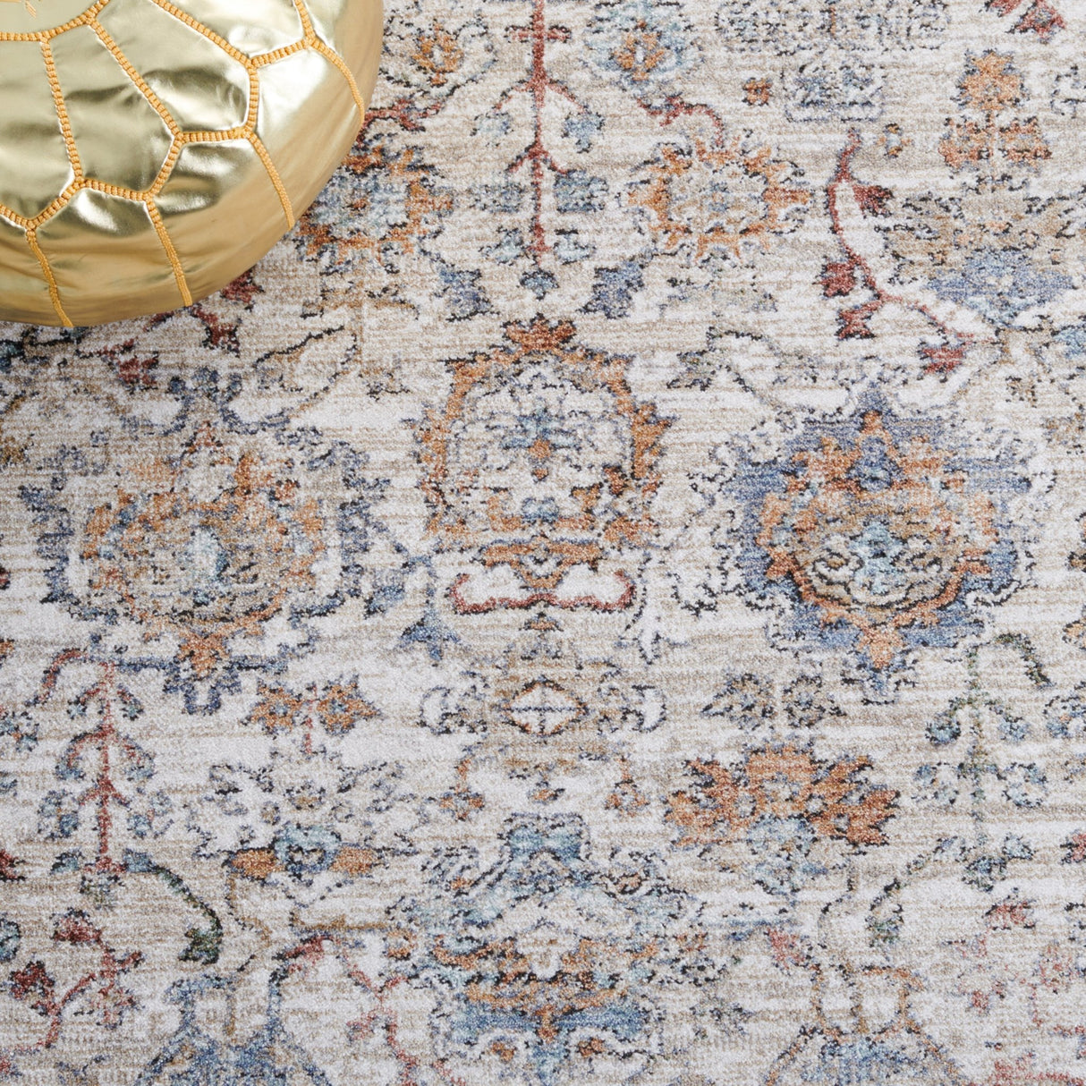 Safavieh Jasmine Jsm319A Ivory/Blue Rug - Safavieh - jsm319a - 5r