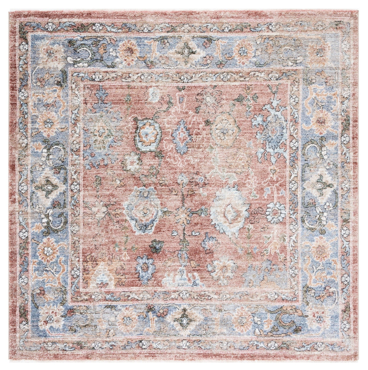 Safavieh Jasmine Jsm338P Rust/Blue Rug - Safavieh - jsm338p - 5sq