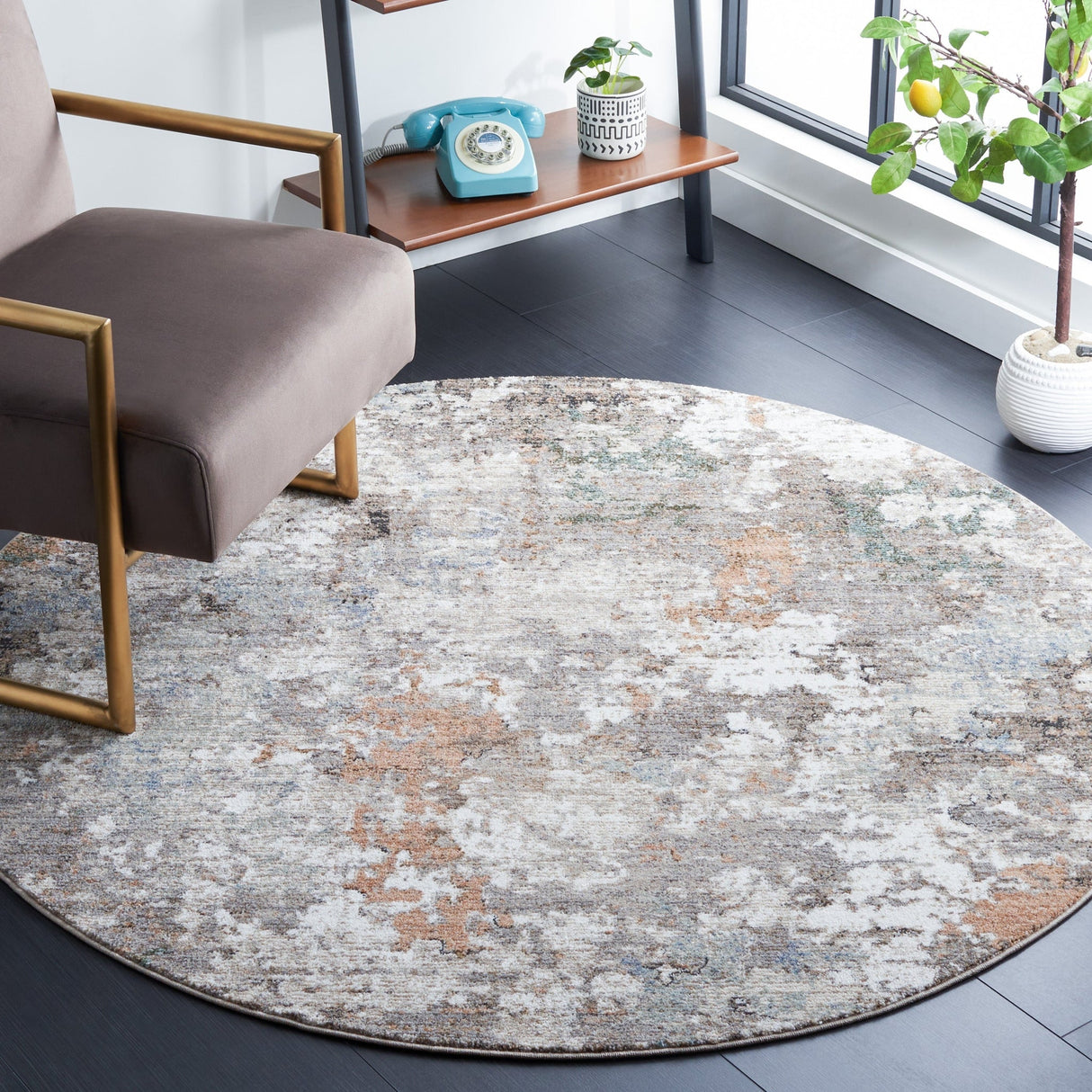 Safavieh Jasmine Jsm370F Grey/Gold Rug - Safavieh - jsm370f - 5r