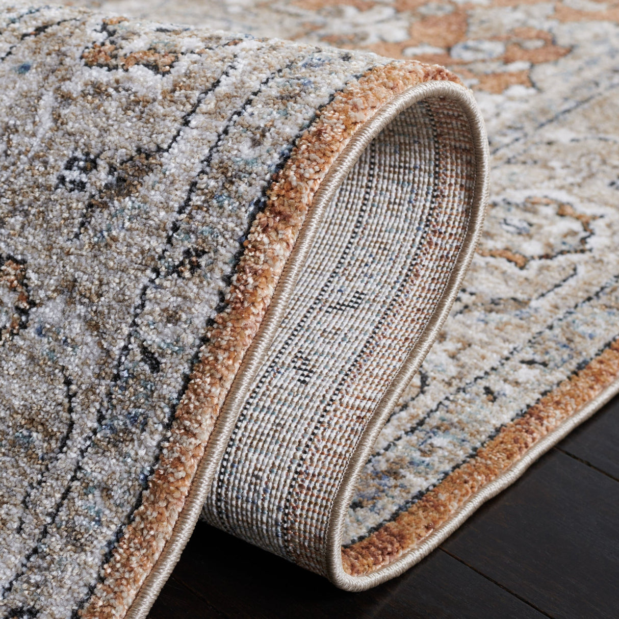 Safavieh Jasmine Jsm375E Gold/Grey Rug - Safavieh - jsm375e - 5r