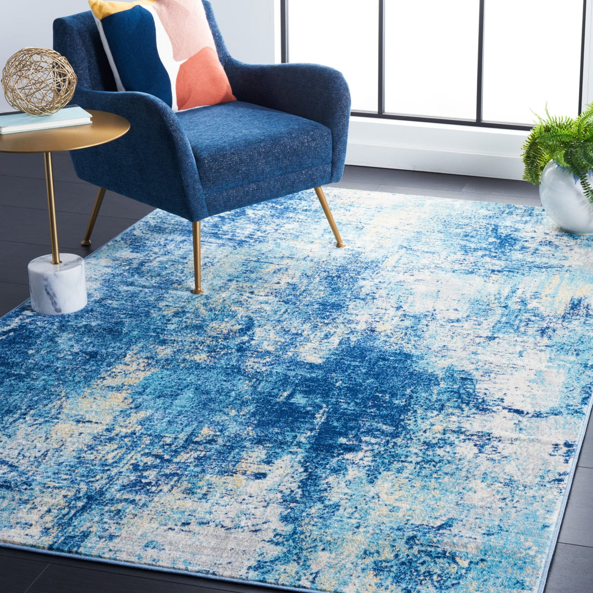 Safavieh Jasper Jsp118J Aqua/Ivory Rug - Safavieh - jsp118j - 4