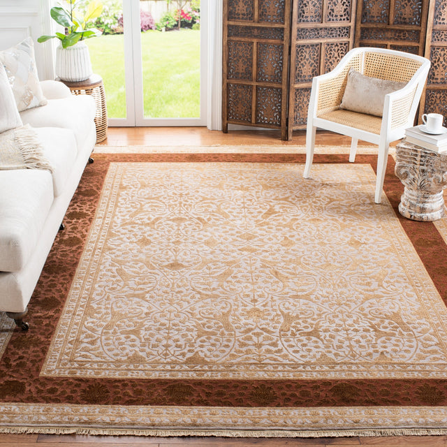 Safavieh Jewel Of India Jwl607B Ivory/Cinnamon Rug - Safavieh - jwl607b - 4
