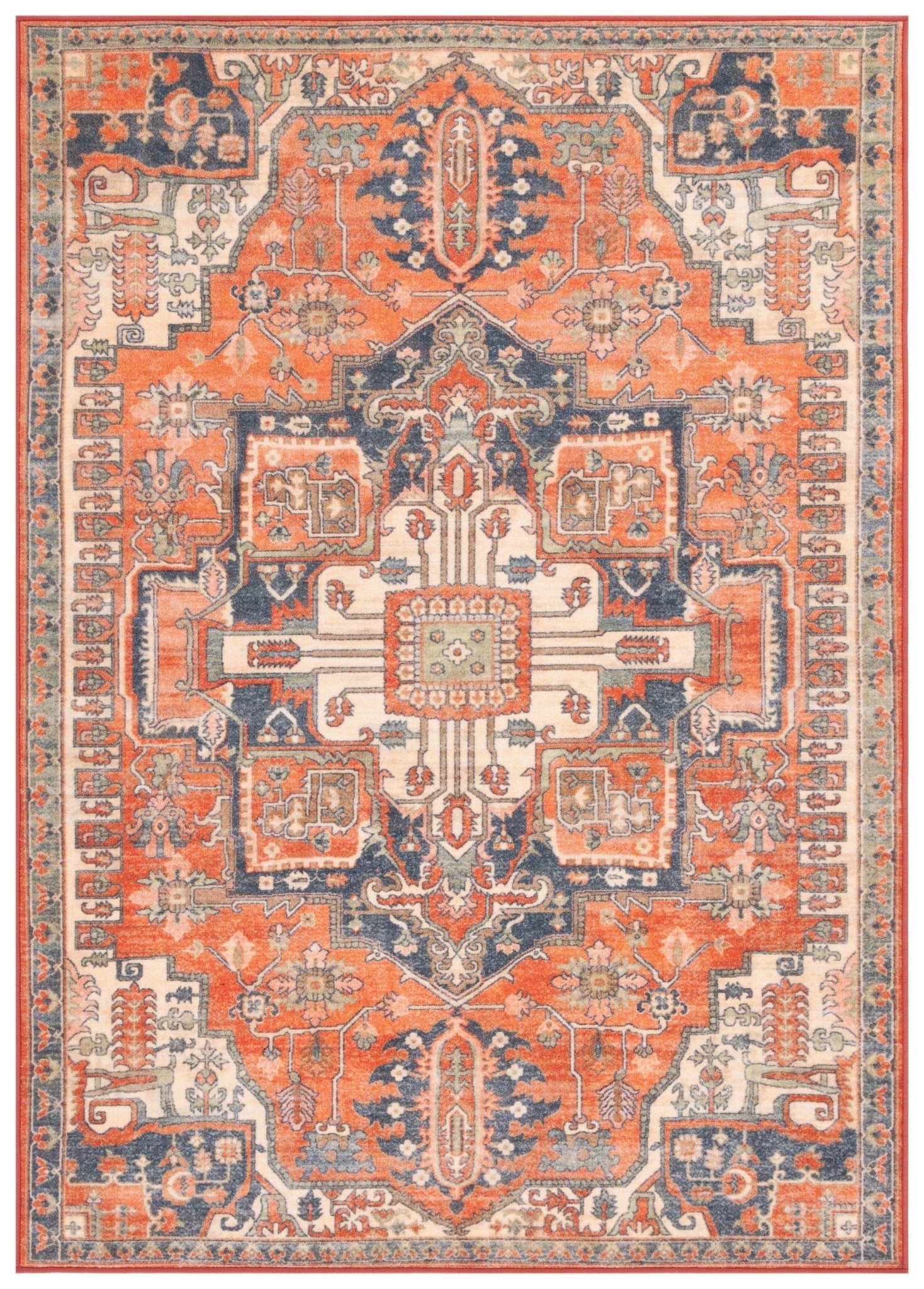 Safavieh Journey Jny100P Rust/Navy Rug - Safavieh - jny100p - 4