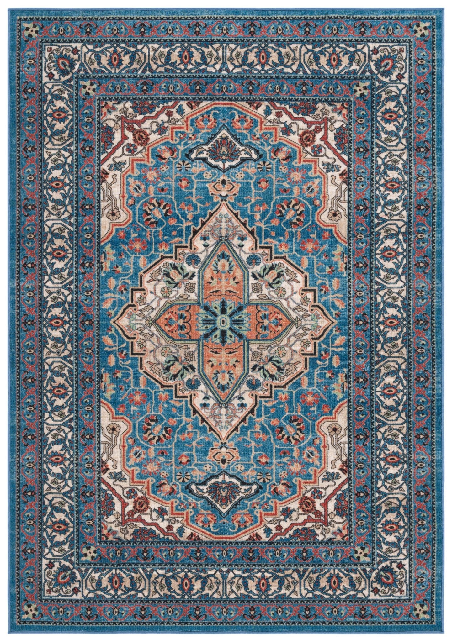 Safavieh Journey Jny105M Blue/Ivory Rug - Safavieh - jny105m - 4