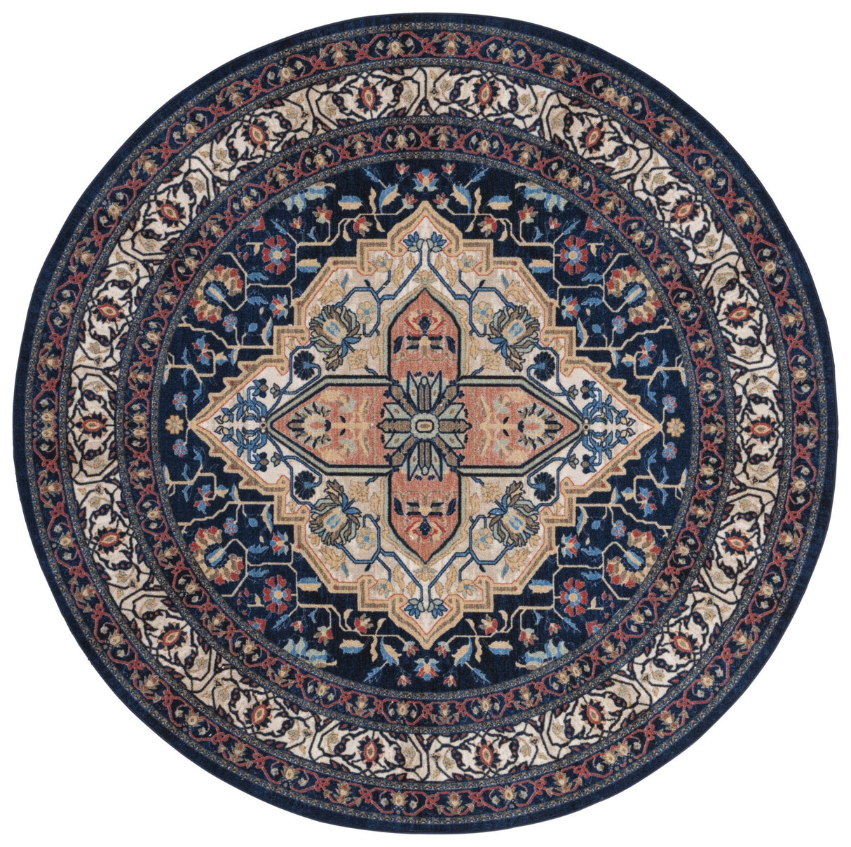 Safavieh Journey Jny105N Navy/Ivory Rug - Safavieh - jny105n - 7r