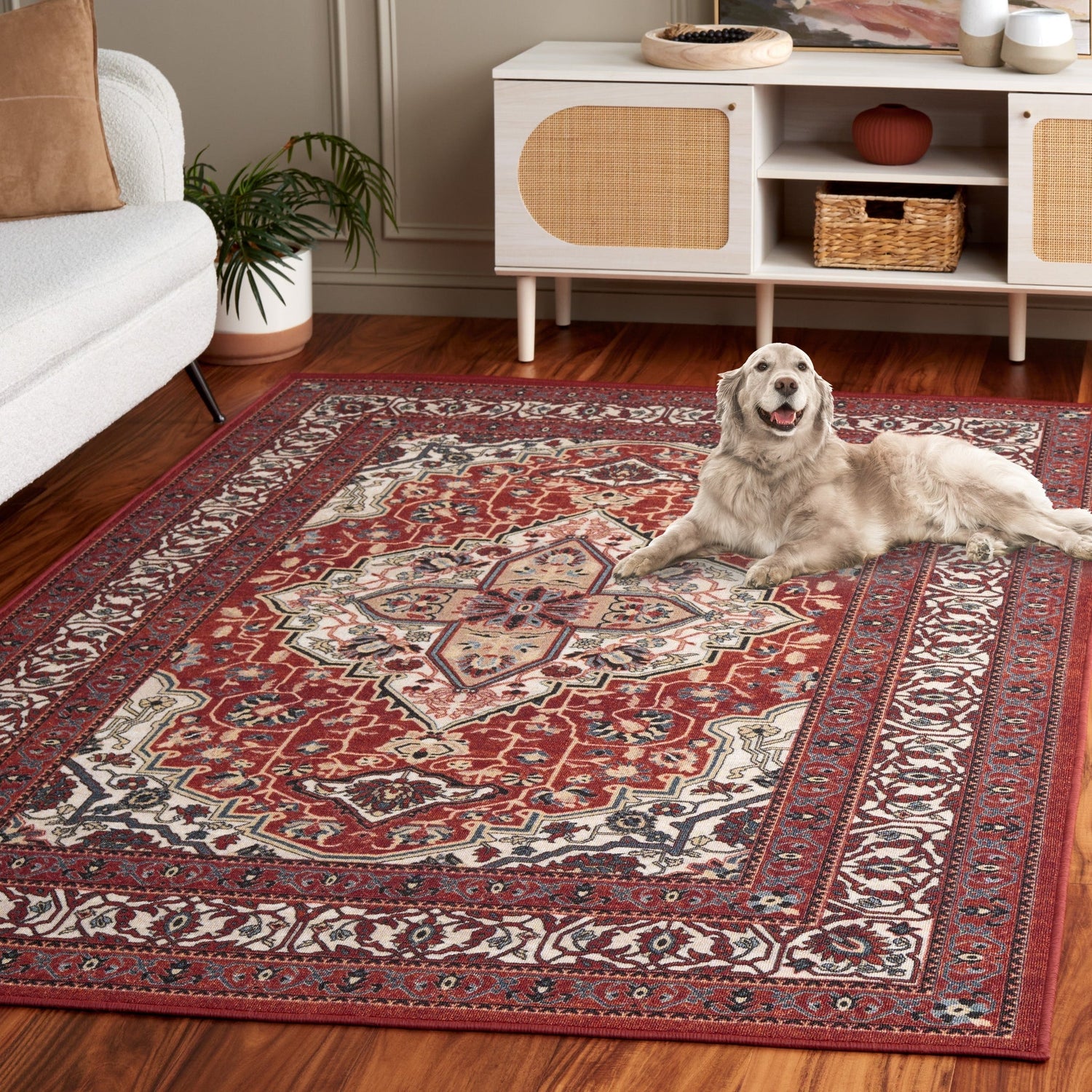 Safavieh Journey Jny105P Red/Ivory Rug - Safavieh - jny105p - 7r