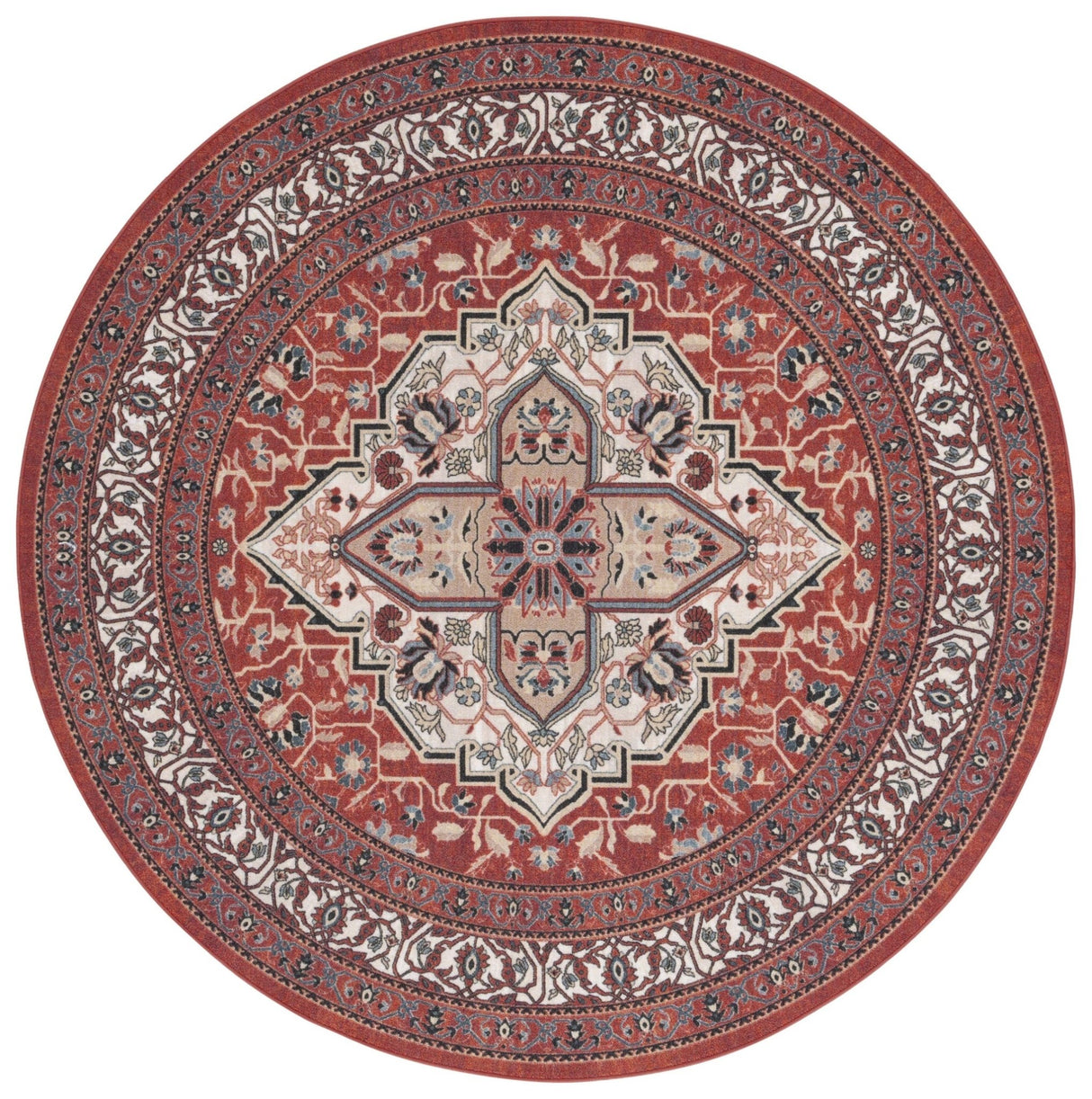 Safavieh Journey Jny105P Red/Ivory Rug - Safavieh - jny105p - 7r