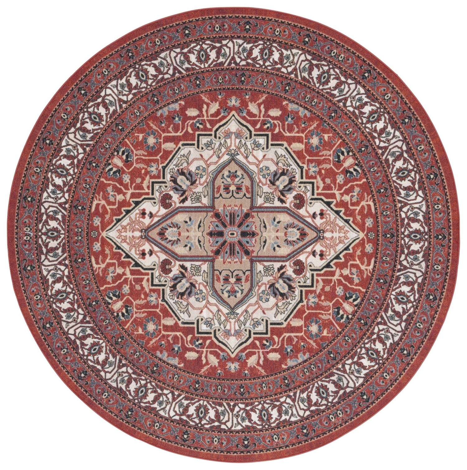 Safavieh Journey Jny105P Red/Ivory Rug - Safavieh - jny105p - 7r