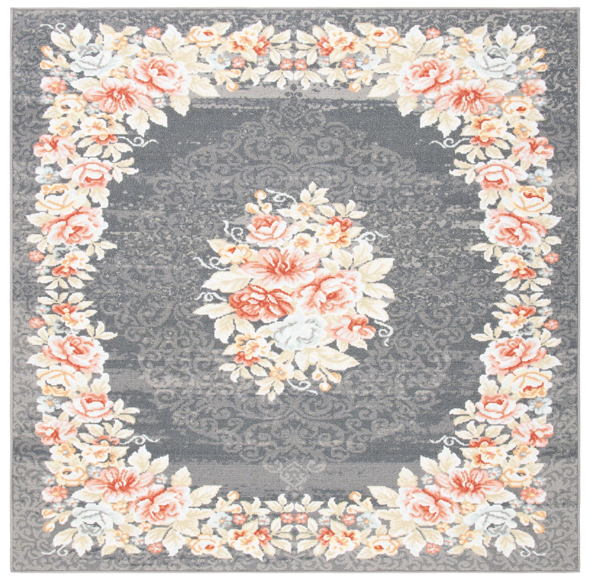 Safavieh Journey Jny125F Grey/Pink Rugs - Safavieh - jny125f - 7sq