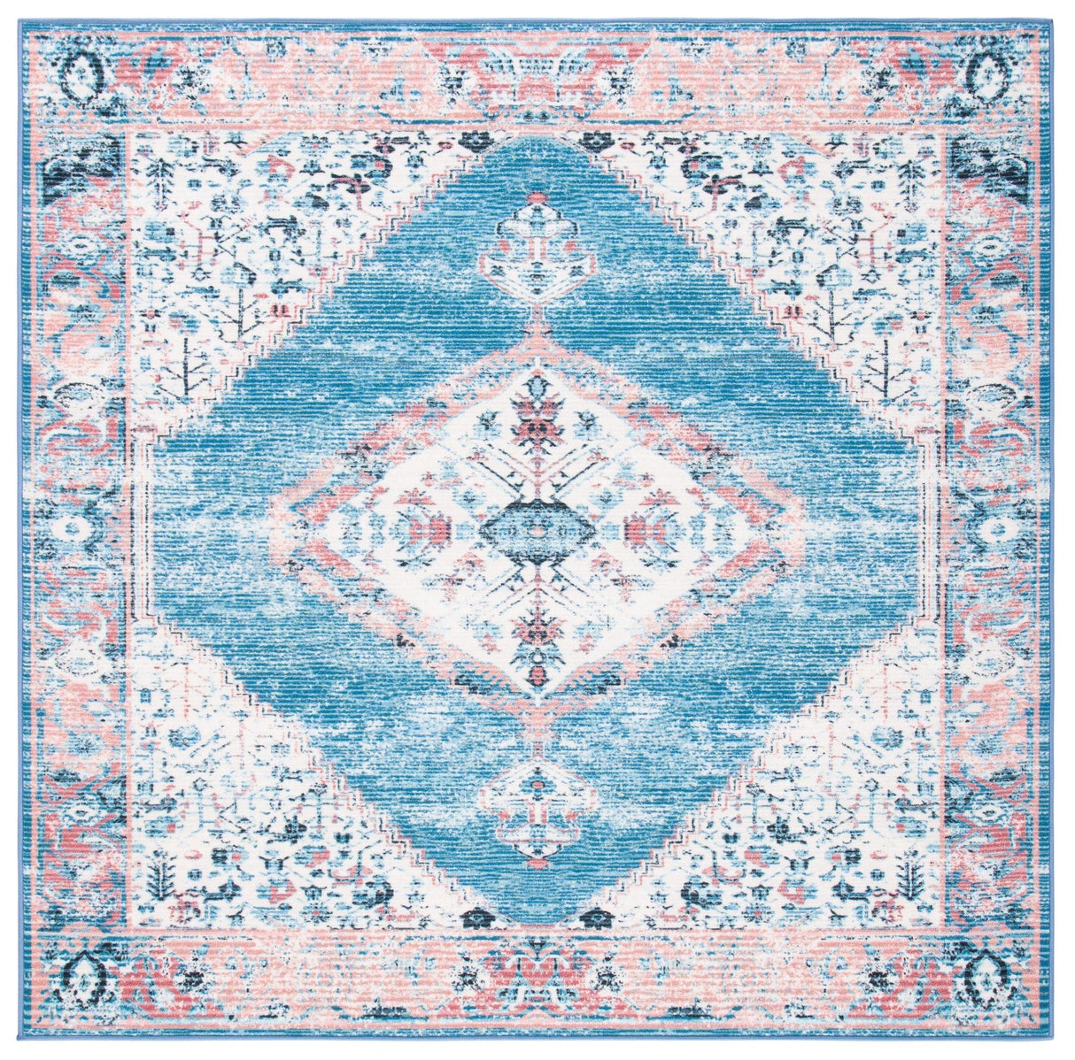 Safavieh Journey Jny149A Ivory/Blue Rugs - Safavieh - jny149a - 7sq