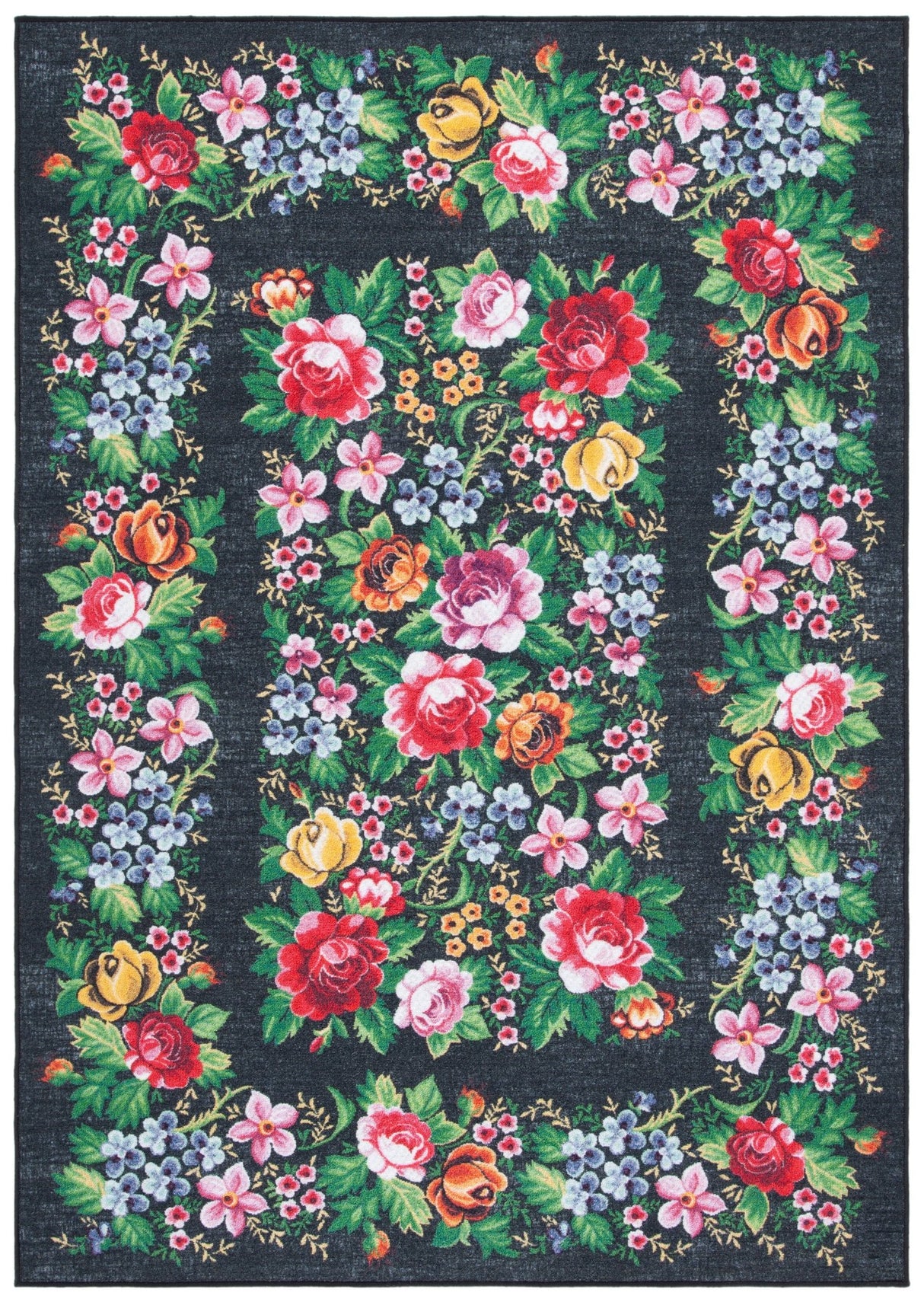 Safavieh Journey Jny154H Charcoal/Green Rugs - Safavieh - jny154h - 4